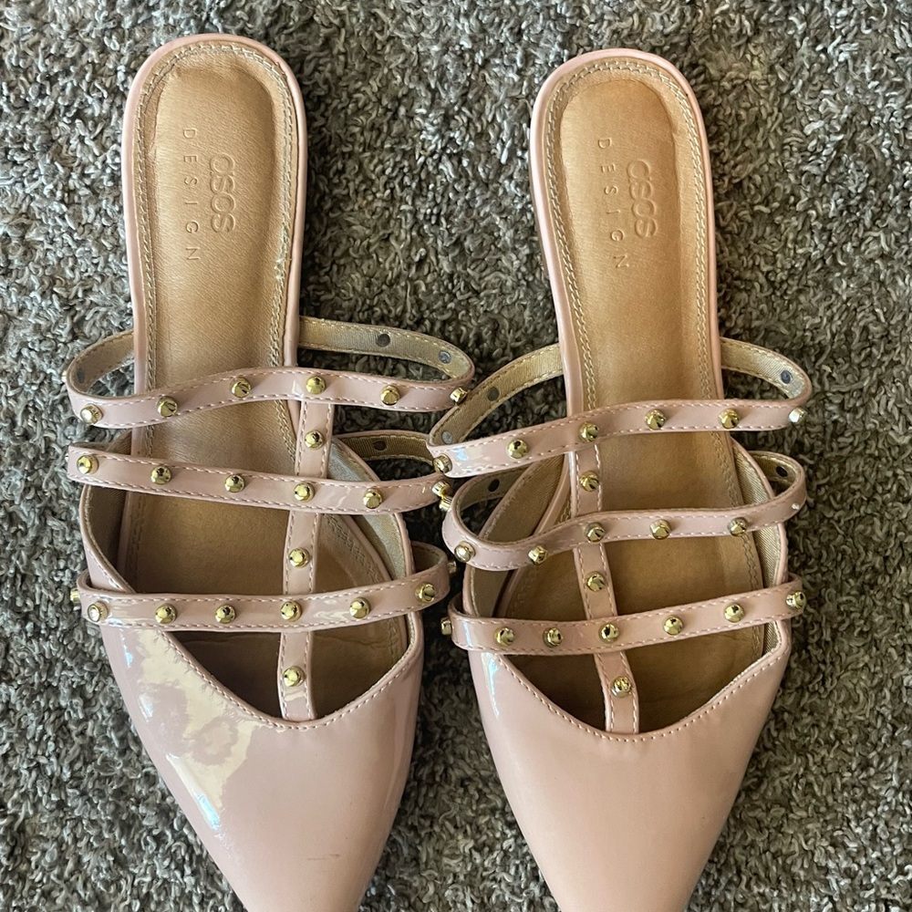 ASOS Pink Flats with Strappy Design